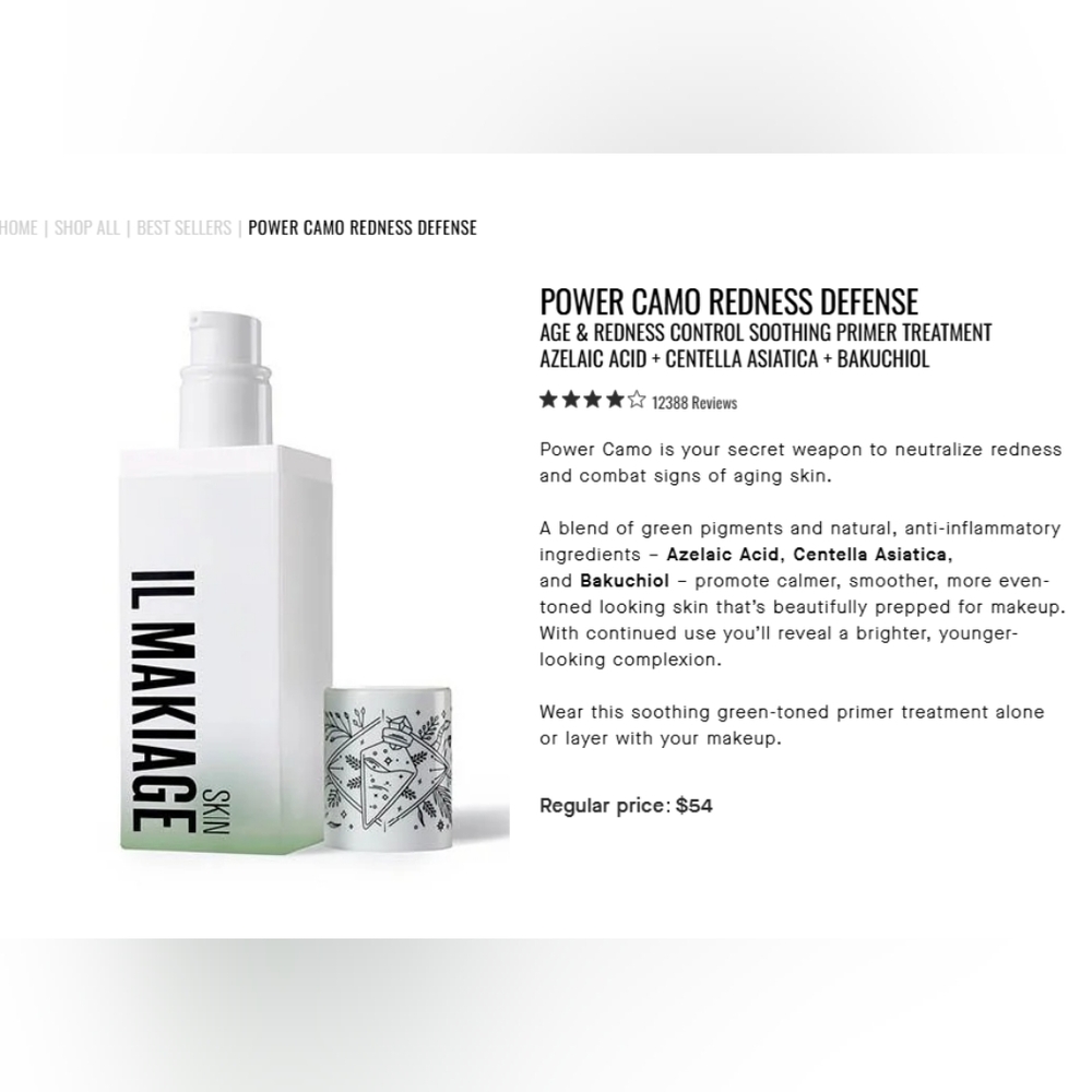 IL MAKIAGE Power Camo Redness Defense Primer Treatment